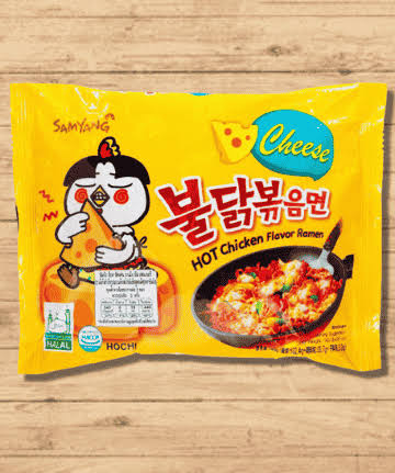 Mie samyang chicken cheese tanpa telur